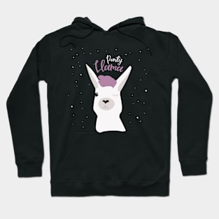 Party Llama Black Hoodie